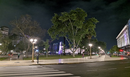 阿根廷首都五月广场城市夜景与楼体亮化赏析-4
