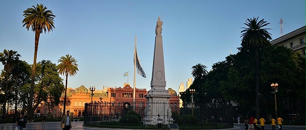 阿根廷首都五月广场城市夜景与楼体亮化赏析-5